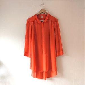 Wilfred Vibrant Orange Tunic Top
